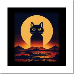 Spooky cat Posters and Art